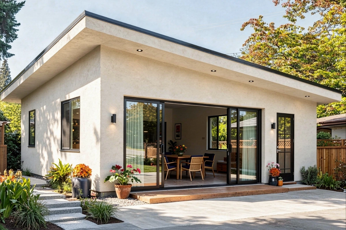 Luxury backyard ADU and garage conversion design build solutions in Los Angeles