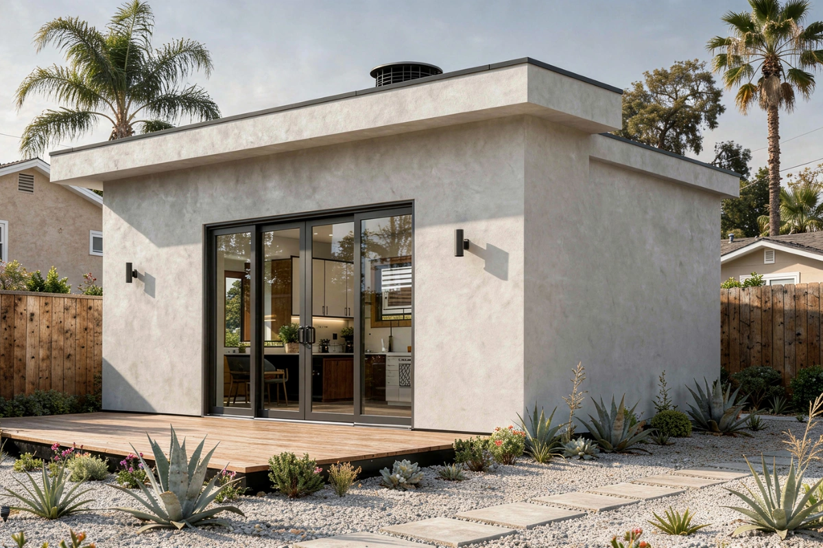 Finished Junior ADU interior built by Los Angeles ADU contractor